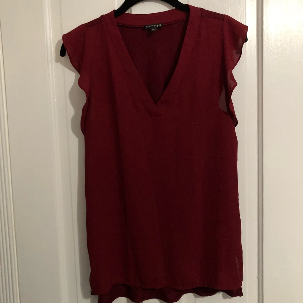 Burgundy blouse. Express NWOT
